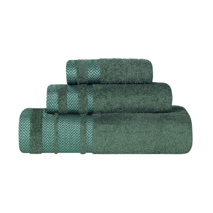Superior "Hays" 100% Cotton Textured 3-Piece Towel Set