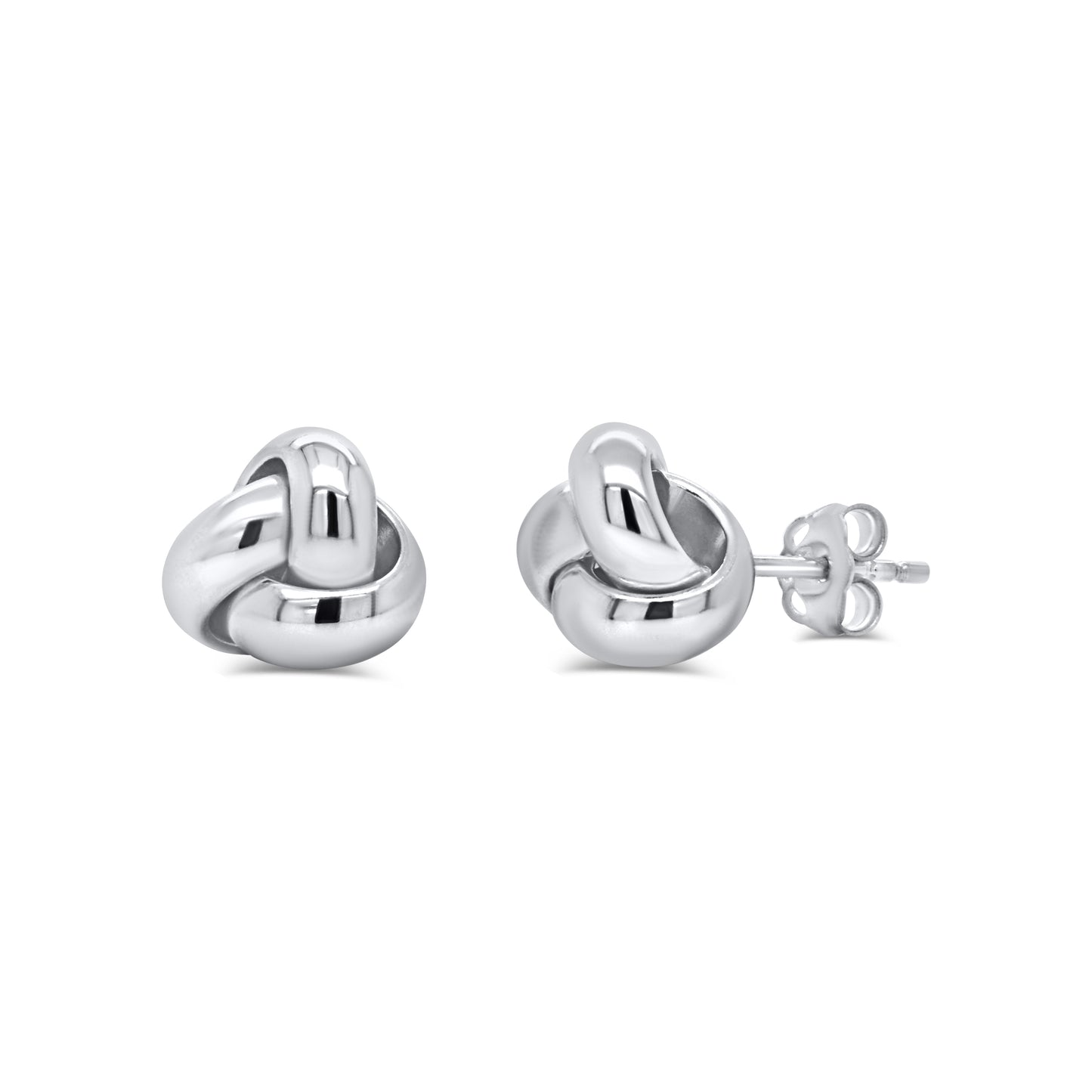 14K Italian Gold Love Knot Stud Earrings