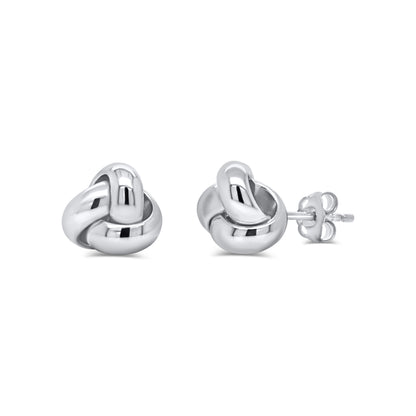 14K Italian Gold Love Knot Stud Earrings