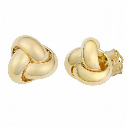 14K Italian Gold Love Knot Stud Earrings