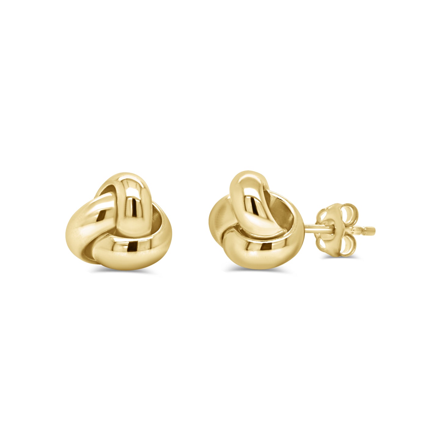 14K Italian Gold Love Knot Stud Earrings