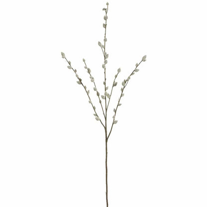 31" Faux Pussy Willow Stem