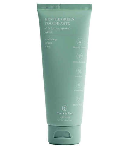 Terra & Co. Gentle Green™ Fluoride-Free Sensitive Toothpaste with Hydroxyapatite & B12