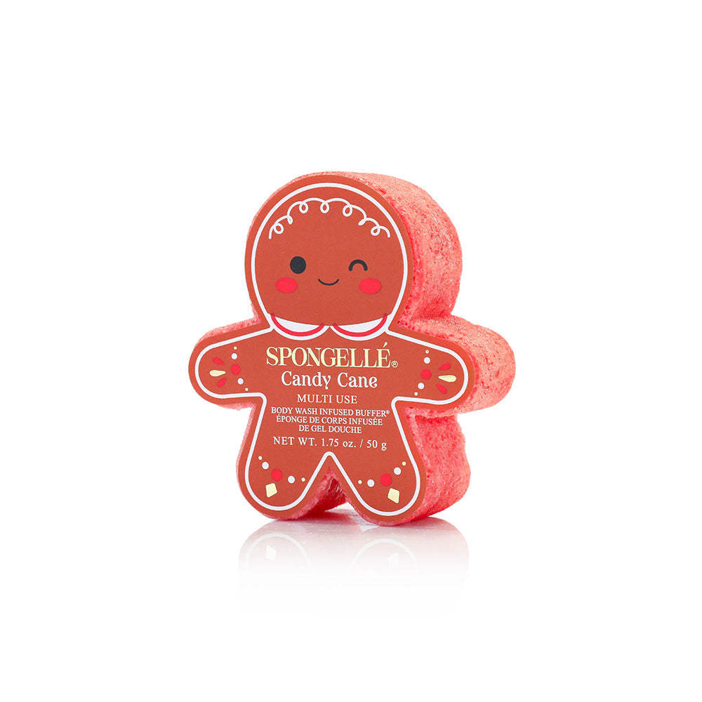 Spongellé Holiday Gingerbread Multi-Use Assorted Body Wash Infused Buffer Pack