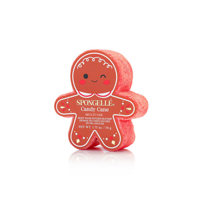 Spongellé Holiday Gingerbread Multi-Use Assorted Body Wash Infused Buffer Pack