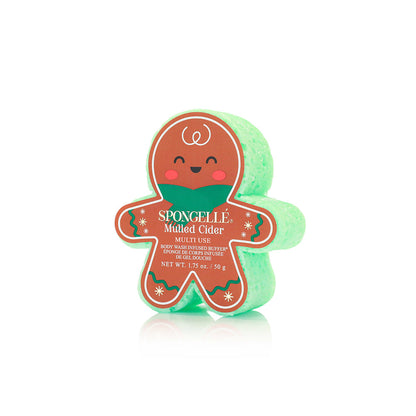 Spongellé Holiday Gingerbread Multi-Use Assorted Body Wash Infused Buffer Pack