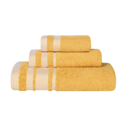 Superior "Hays" 100% Cotton Textured 3-Piece Towel Set