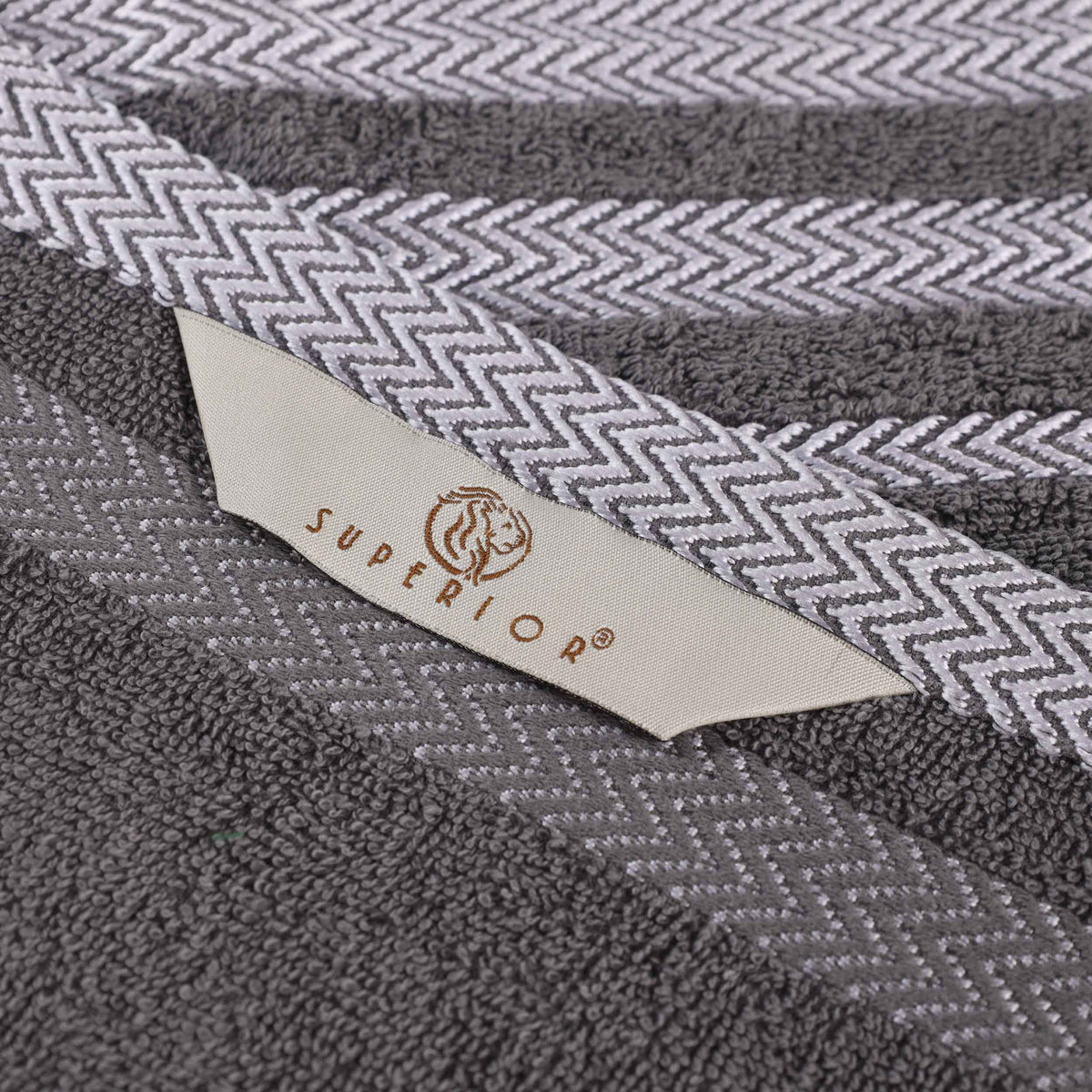 Superior "Hays" 100% Cotton Textured 9-Piece Towel Set