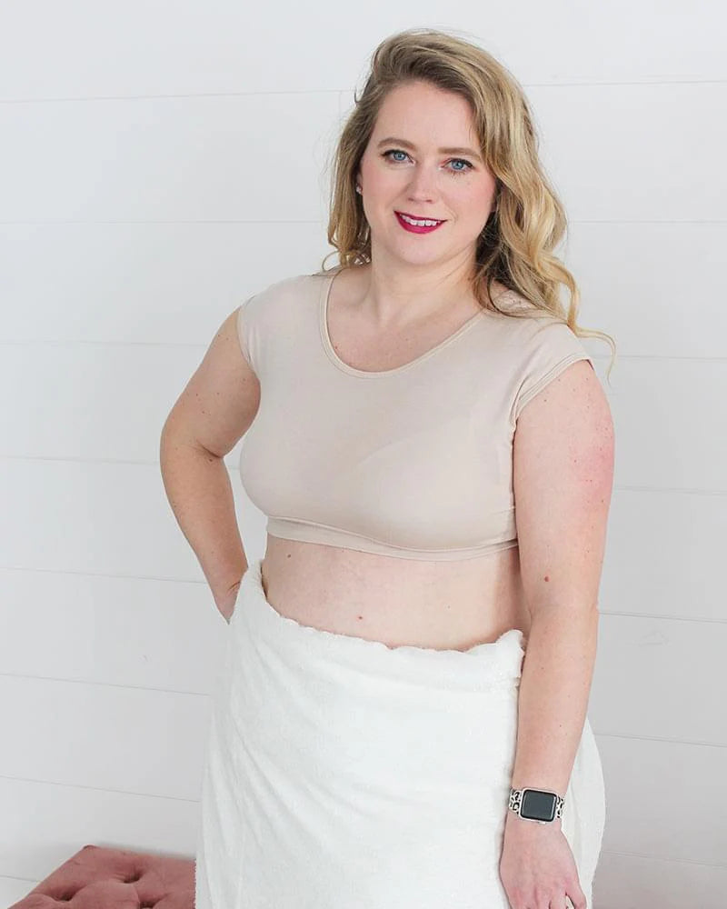 Halftee® Women's Basic Cap Sleeve Layering Bralette