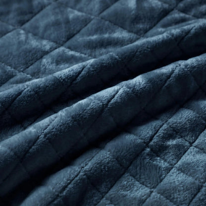 Superior "Holly" Geometric Textured 
Lightweight Fleece Blanket