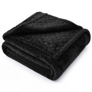 Superior "Holly" Geometric Textured 
Lightweight Fleece Blanket