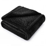 Superior "Holly" Geometric Textured 
Lightweight Fleece Blanket