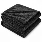 Superior "Hope" Textured Chevron and Herringbone 
Pattern Fleece Blanket