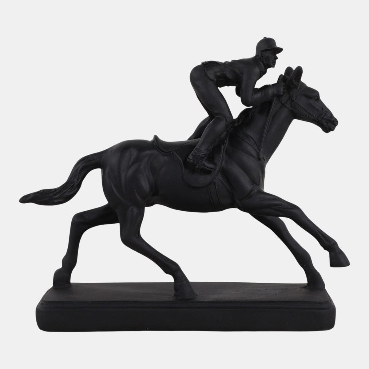 8.5" Horse w/ Jockey Figure