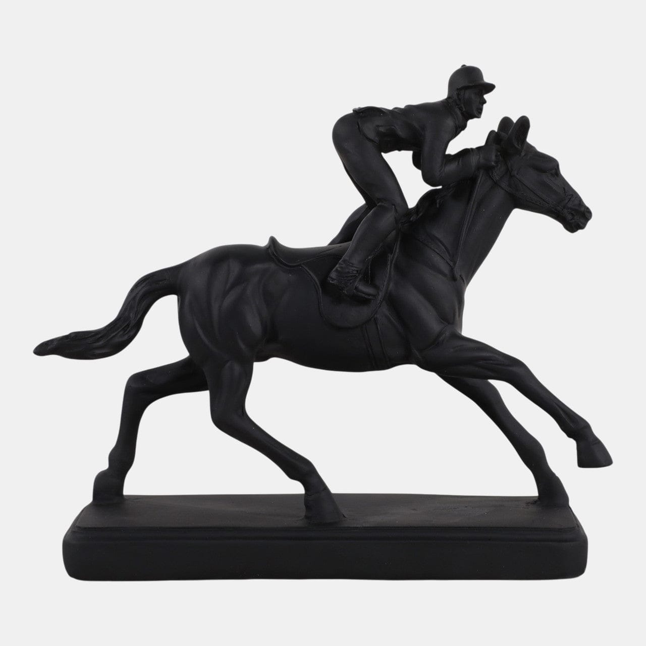 8.5" Horse w/ Jockey Figure