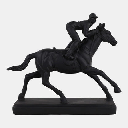 8.5" Horse w/ Jockey Figure