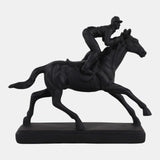 8.5" Horse w/ Jockey Figure