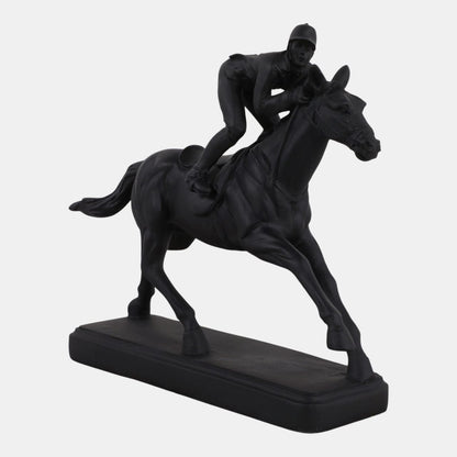 8.5" Horse w/ Jockey Figure