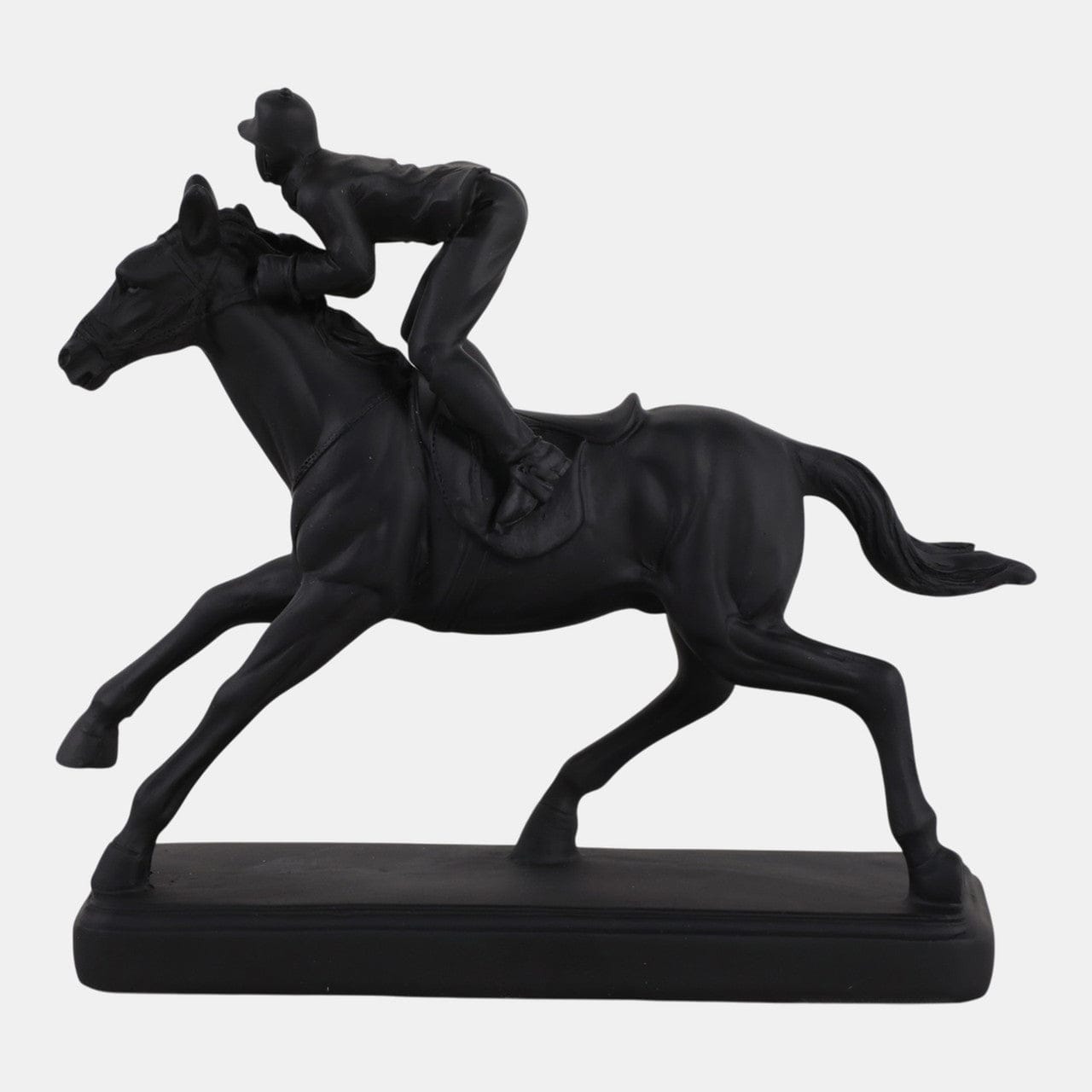 8.5" Horse w/ Jockey Figure