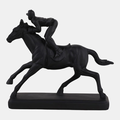 8.5" Horse w/ Jockey Figure