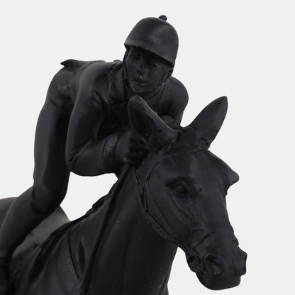 8.5" Horse w/ Jockey Figure