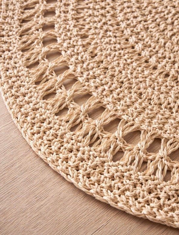 Busa Designs 15" Malibu Natural Jute Placemats