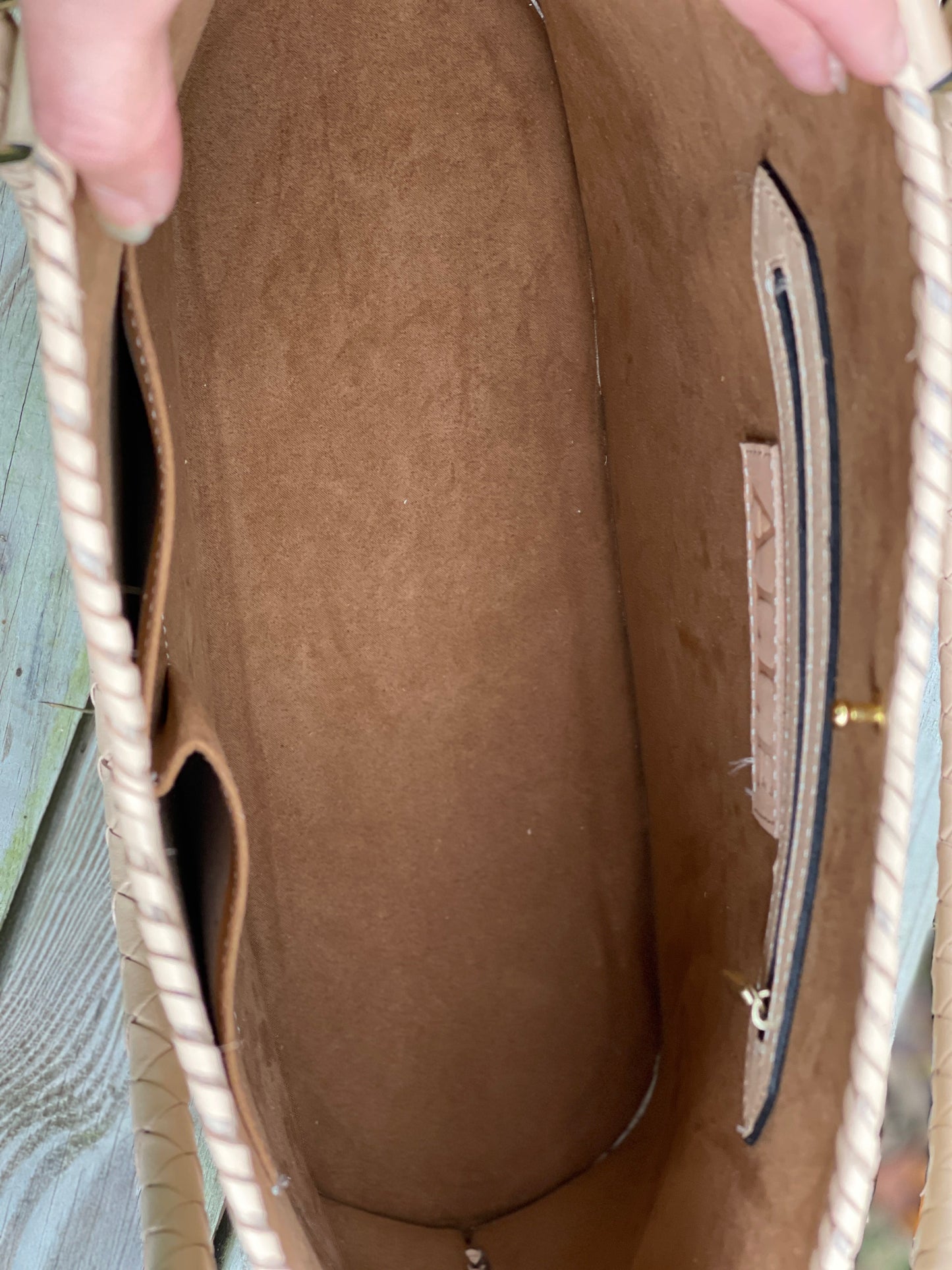 ALLE Handbags Ibiza Hand Tooled Leather Extra Large Tote Travel Bag