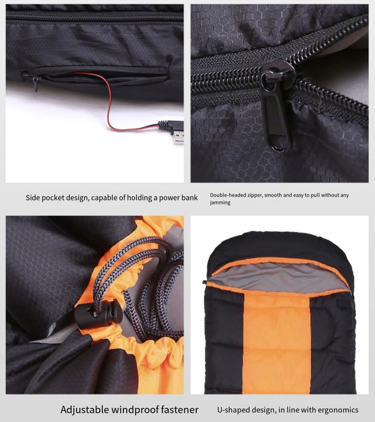 LITEGUEST Heated USB Powered Single Sleeping Bag