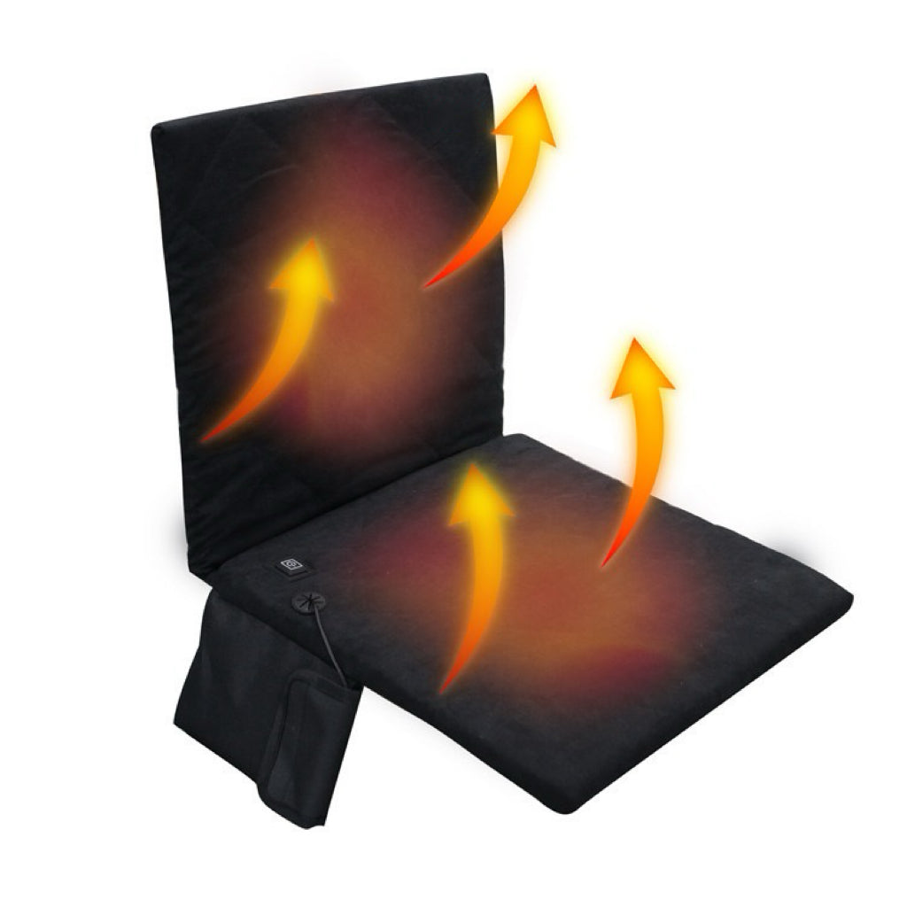 LITEGUEST Heated Outdoor Seat Cushion with Backrest