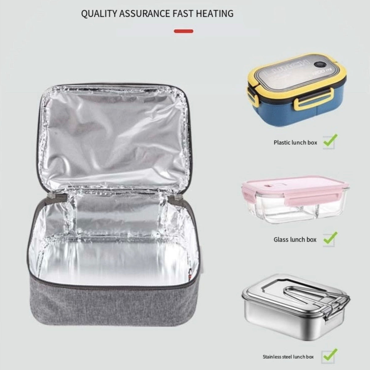 LITEGUEST Portable USB Heated Lunch Bag