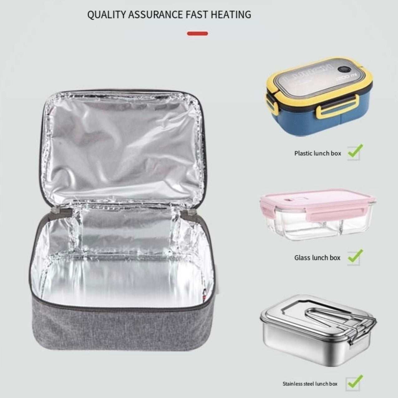 LITEGUEST Portable USB Heated Lunch Bag