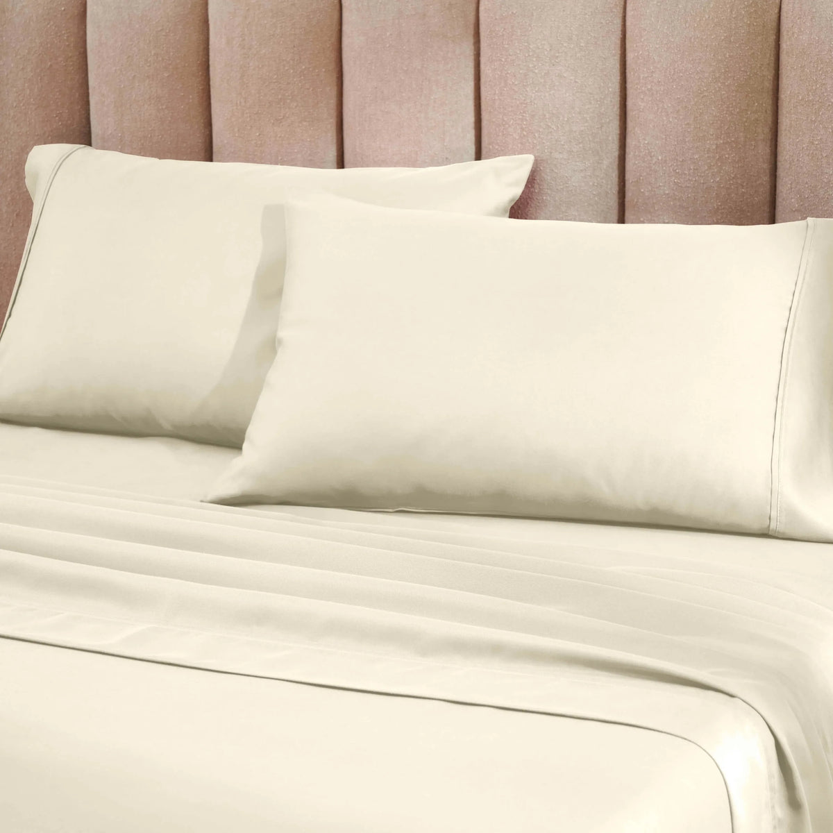 Superior 1200 Thread Count Cotton Blend Deep Pocket Solid 4-Piece Sheet Set