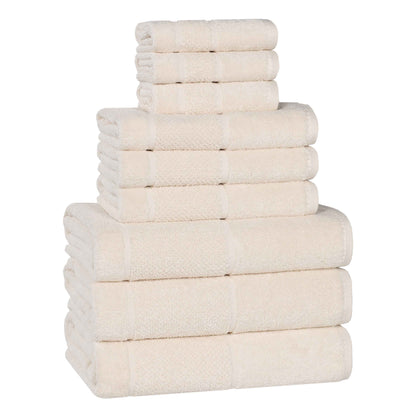 Superior "Mile" Smart Twist Viscose Cotton Blend 9-Piece Towel Set