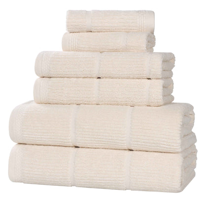 Superior "Milo" Smart Twist Viscose Cotton Blend 6-Piece Towel Set
