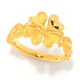24K Gold Flower Ring