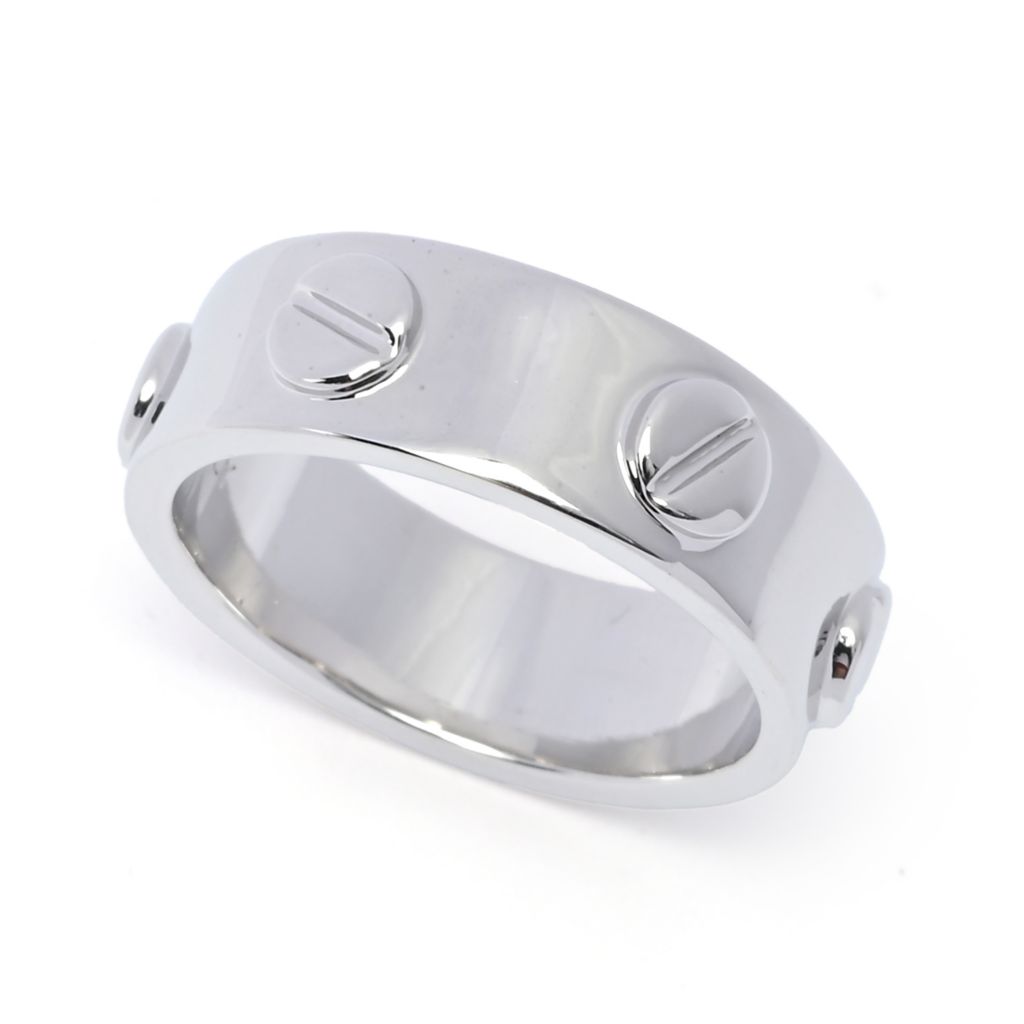 Toscana Italiana 18K Gold Plated Nail Head Band Ring