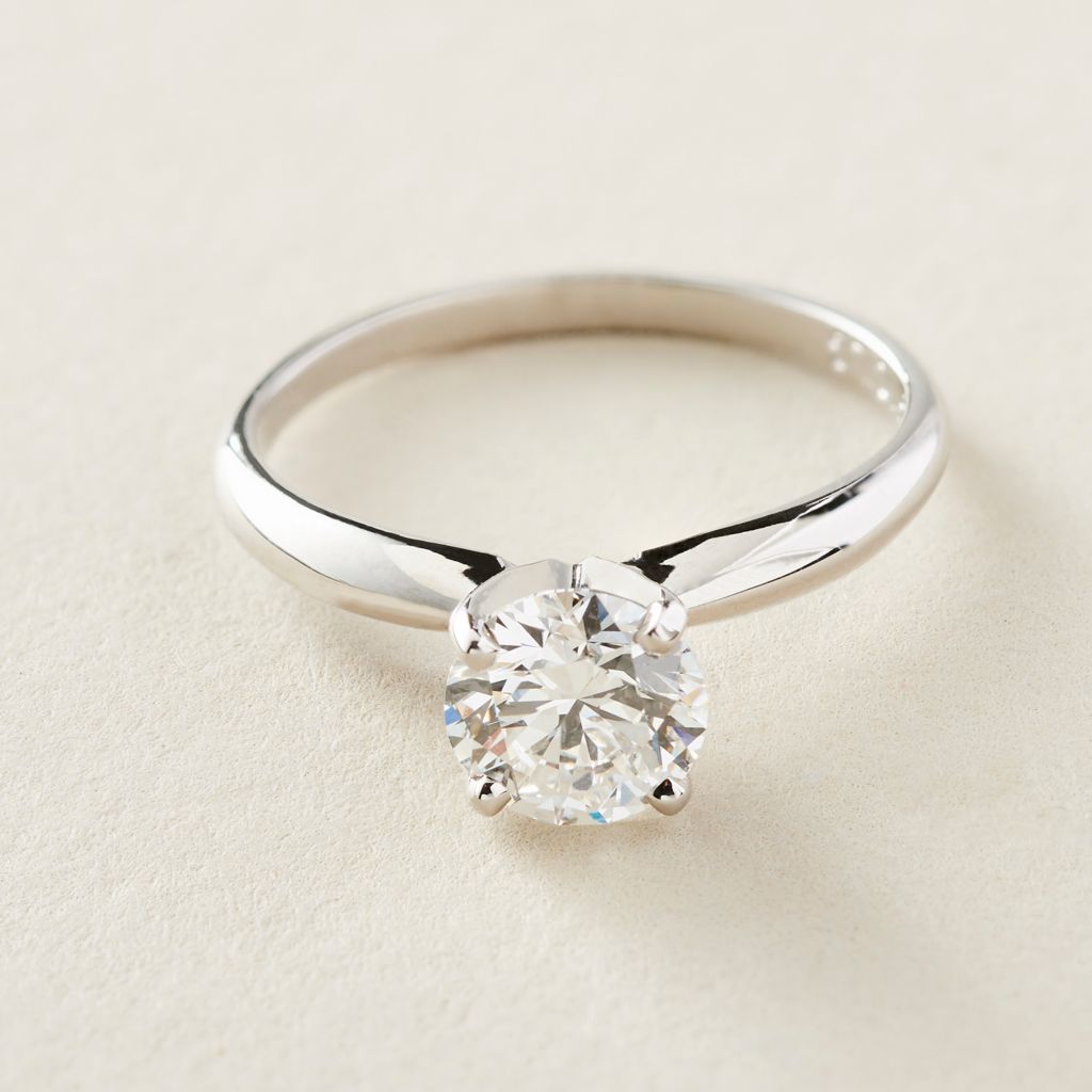 Peace Jewelers 14K Gold 1.00ctw Solitaire Lab-Grown Diamond Ring