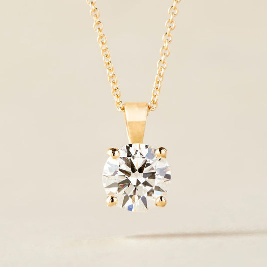 Peace Jewelers 14K Gold 1.50ctw Lab-Grown Diamond Pendant