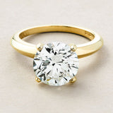 Peace Jewelers 14K Gold 4.00ctw Lab-Grown Diamond Solitaire Ring