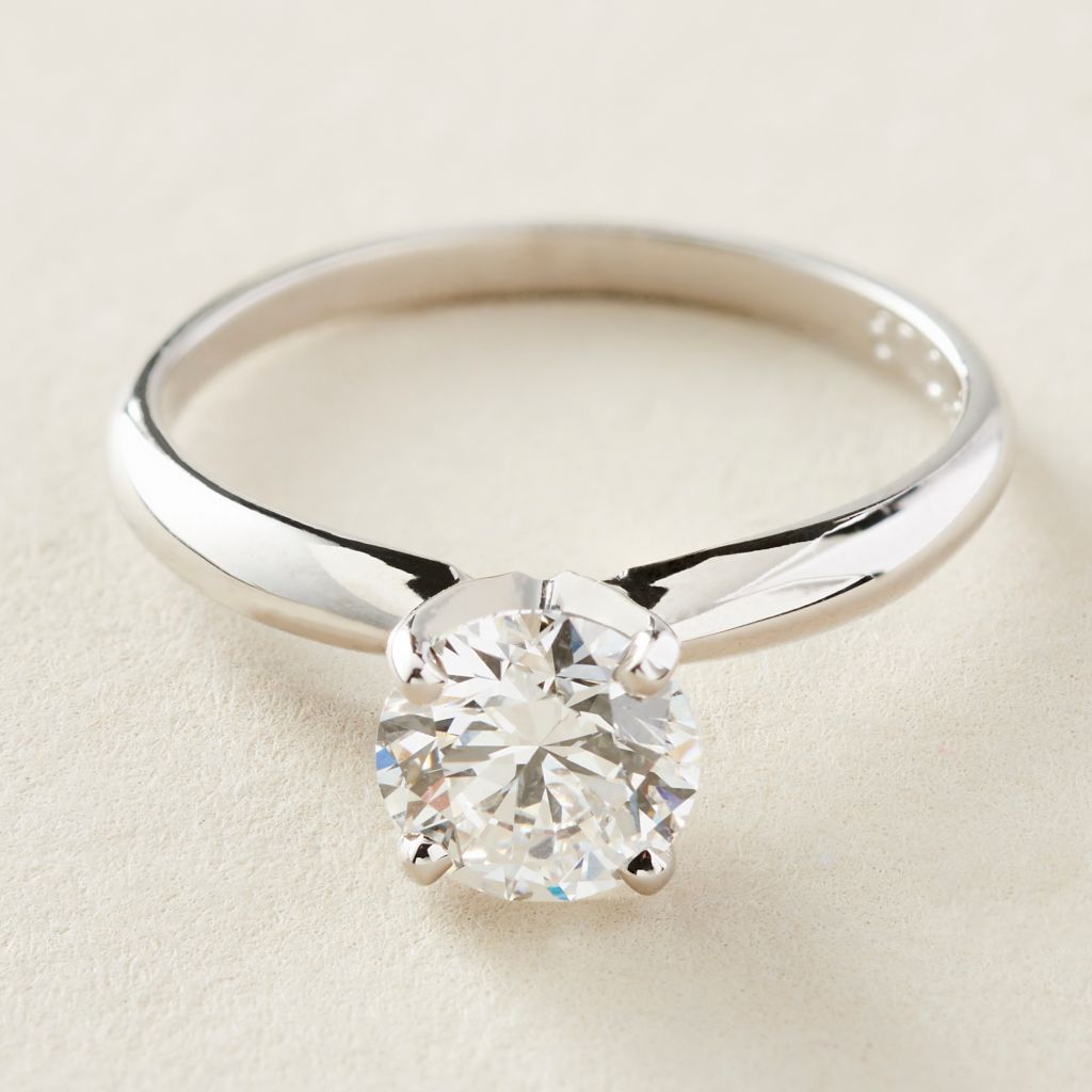 Peace Jewelers 14K Gold 1.00ctw Lab-Grown Diamond Solitaire Ring