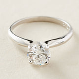 Peace Jewelers 14K Gold 1.00ctw Lab-Grown Diamond Solitaire Ring