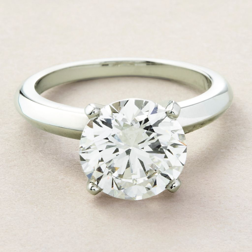 Peace Jewelers 14K Gold 4.00ctw Lab-Grown Diamond Solitaire Ring