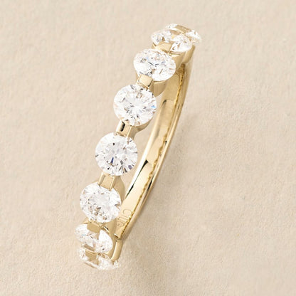 Peace Jewelers 14K Gold Lab-Grown Diamond 9-Stone Ring