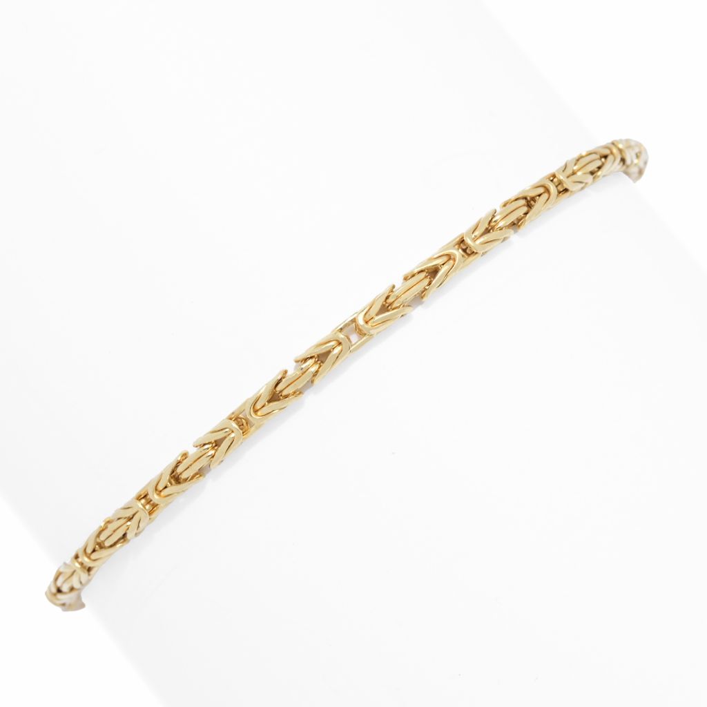Passport to Turkey Gold Plated Byzantine Chain Bracelet