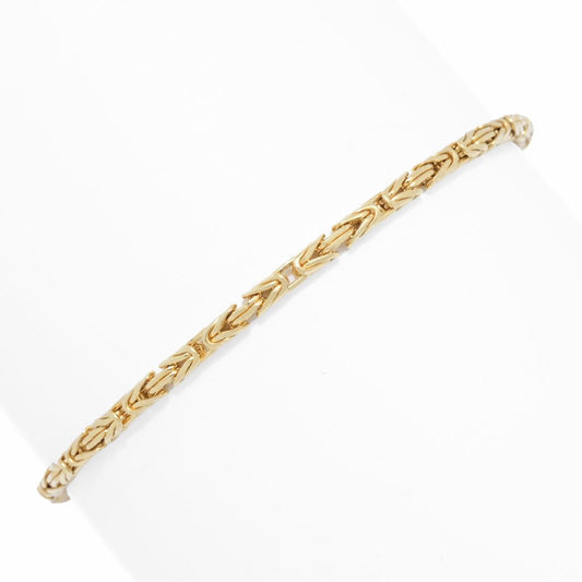 Passport to Turkey Gold Plated Byzantine Chain Bracelet