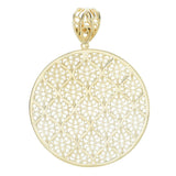 Passport to Turkey Gold Plated Filigree Medallion Pendant