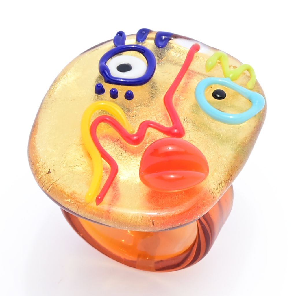 Il Murano Mosaic Murano Glass Portrait Ring