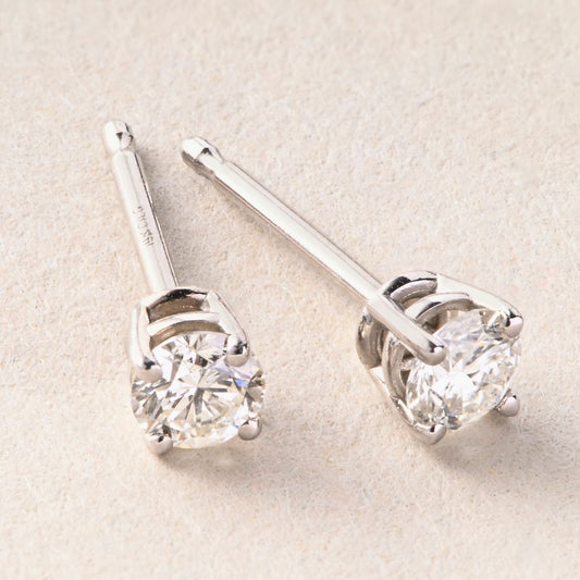 Peace Jewelers 14K Gold 0.25ctw Lab-Grown Diamond Stud Earrings