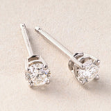 Peace Jewelers 14K Gold 0.25ctw Lab-Grown Diamond Stud Earrings