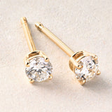 Peace Jewelers 14K Gold 0.25ctw Lab-Grown Diamond Stud Earrings